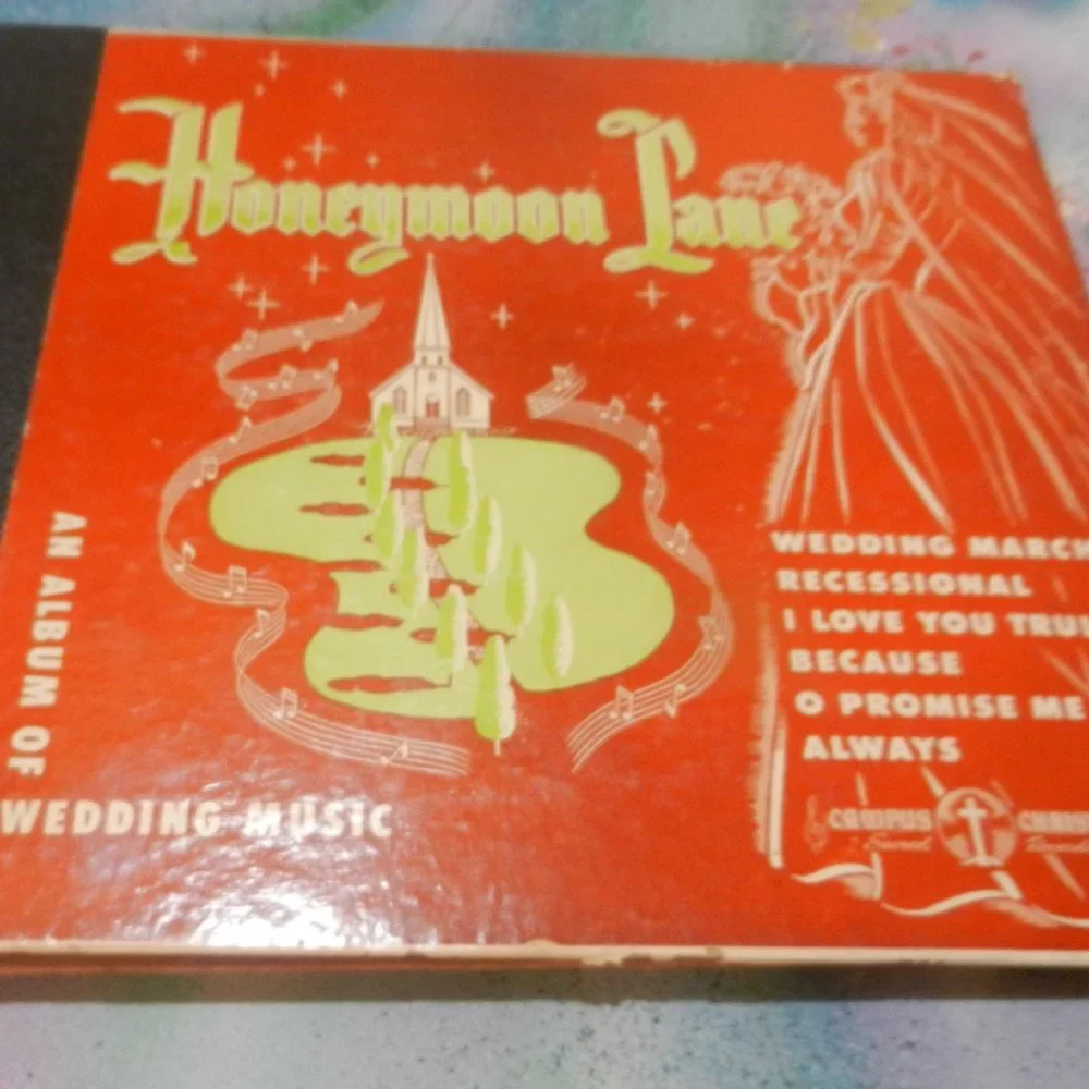 VTG victrola record Honeymoon Lane wedding music antique talking machine LP - Picture 9 of 9